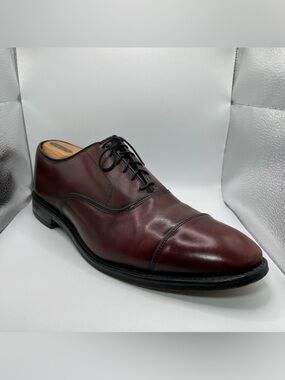 Allen Edmonds Park Avenue Cap-Toe Oxfords Merlot Burgundy Leather Men's 11.5